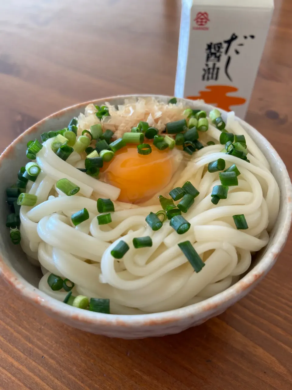 3/14の朝食　大好きな醤油でぶっかけうどん(^.^)|yoneさん