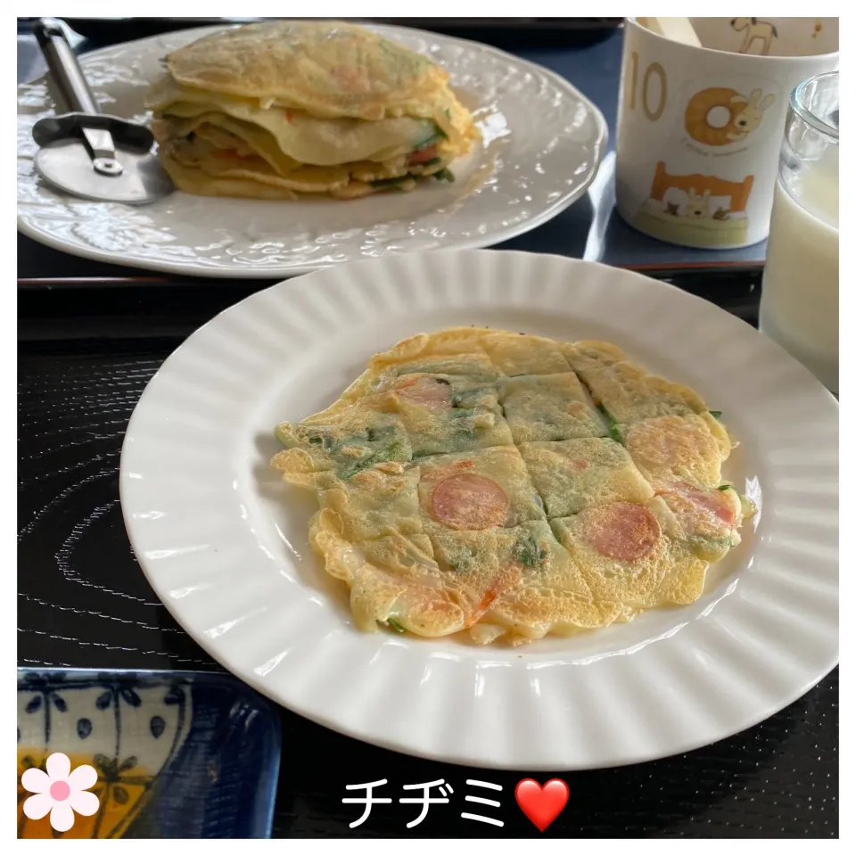 Snapdishの料理写真:チヂミ❤️|いのっちさん