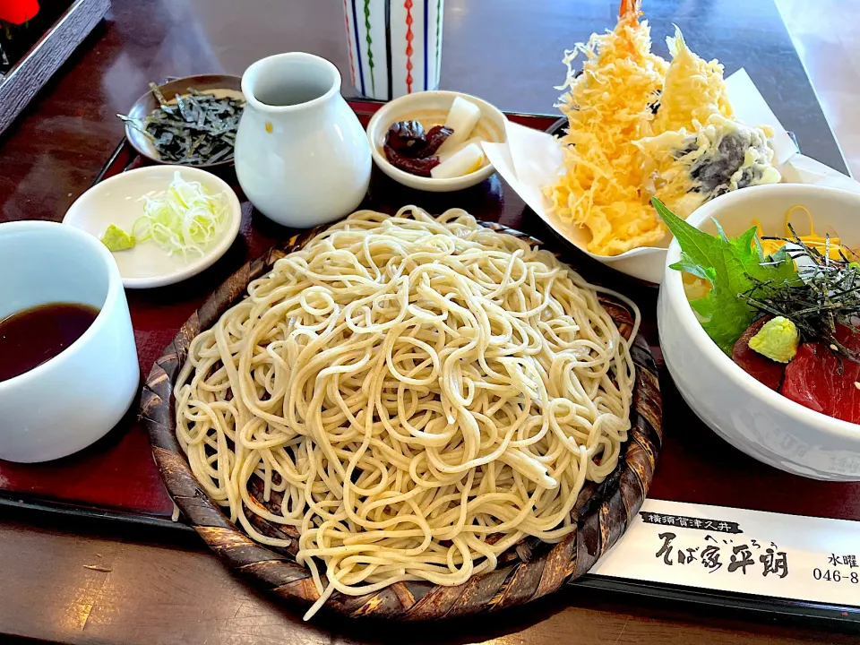 そば家平朗の天ざる二色丼セット＠横須賀 津久井浜|Yasuhiro Koikeさん