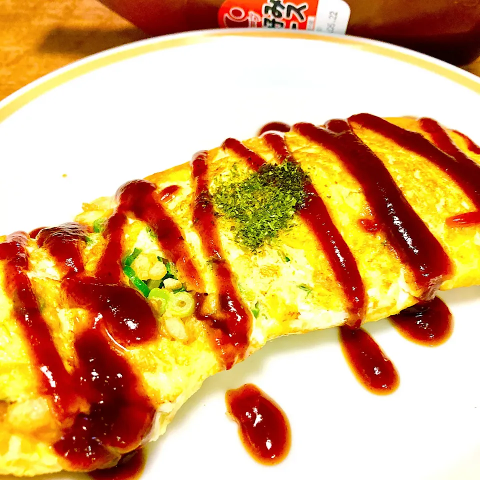 Snapdishの料理写真:豚無しとんぺい焼き風🍳カープソースでね🤩|まいりさん