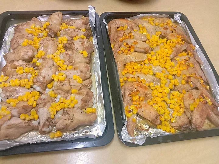 baked Chicken Wing with Butter and Corn|steady chanさん