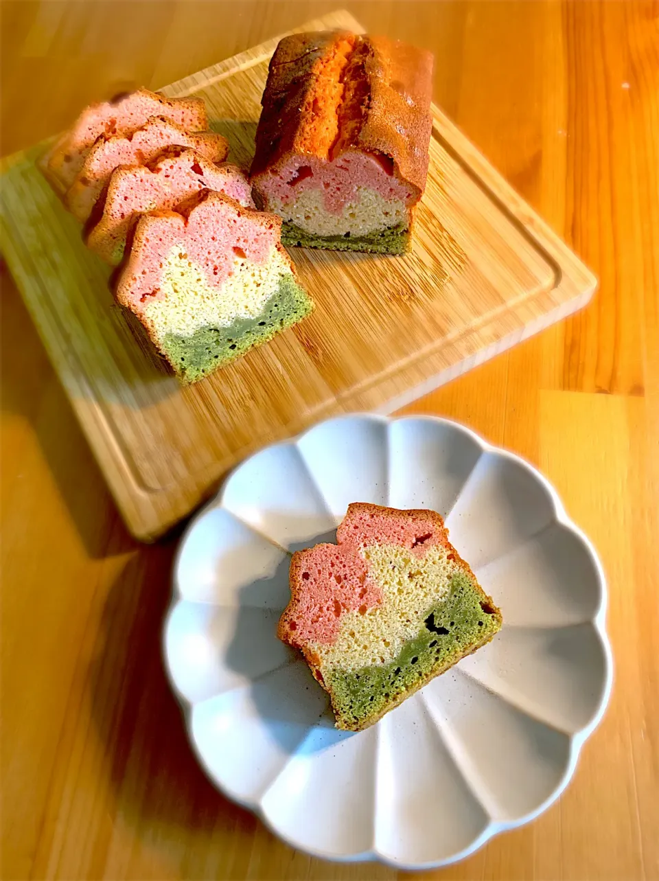 Three color pound cake|cheesyさん