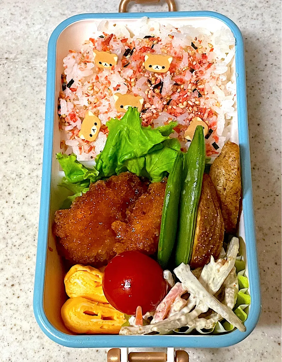 Snapdishの料理写真:甘辛チキンカツ弁当|besさん