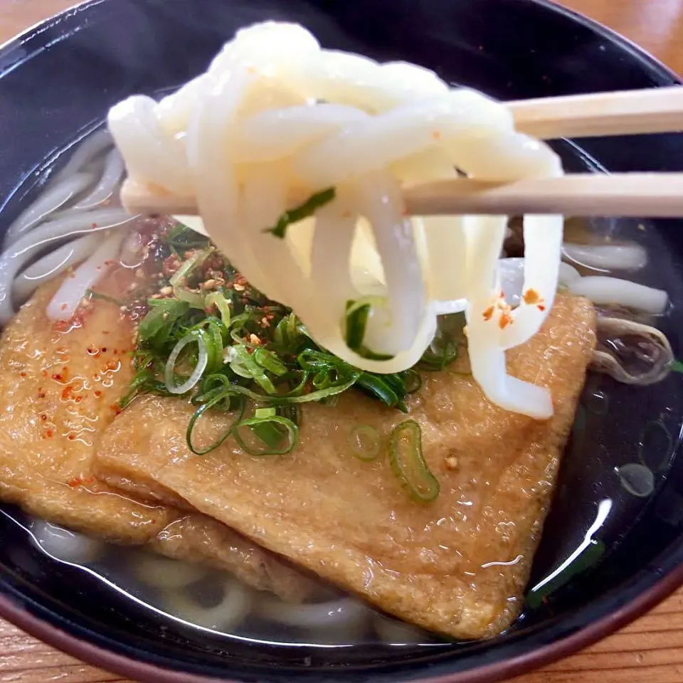 ウドンと青菜炒めで昼ごはん・・|ばくあんしゃさん