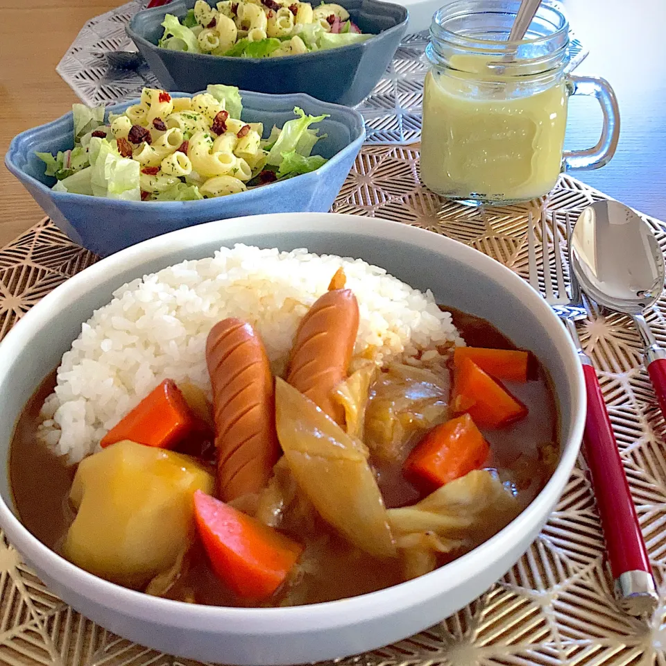 Snapdishの料理写真:ポトフのリメイクカレーランチ🍛|ツインうさぎさん