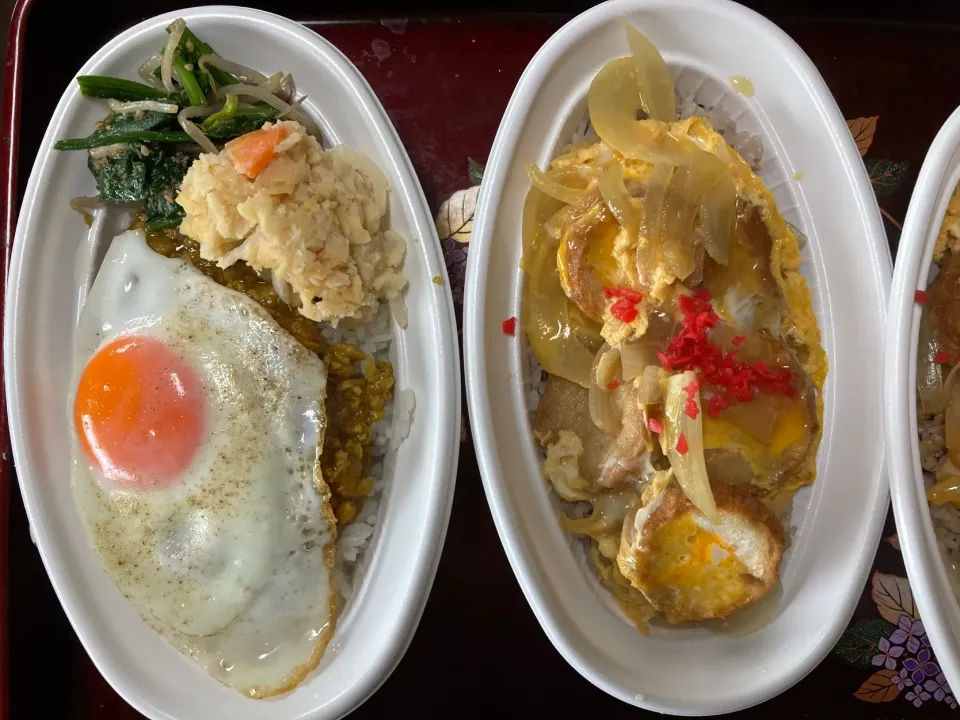 高野豆腐のキーマカレーと仙台あぶらふ丼|hiroaさん