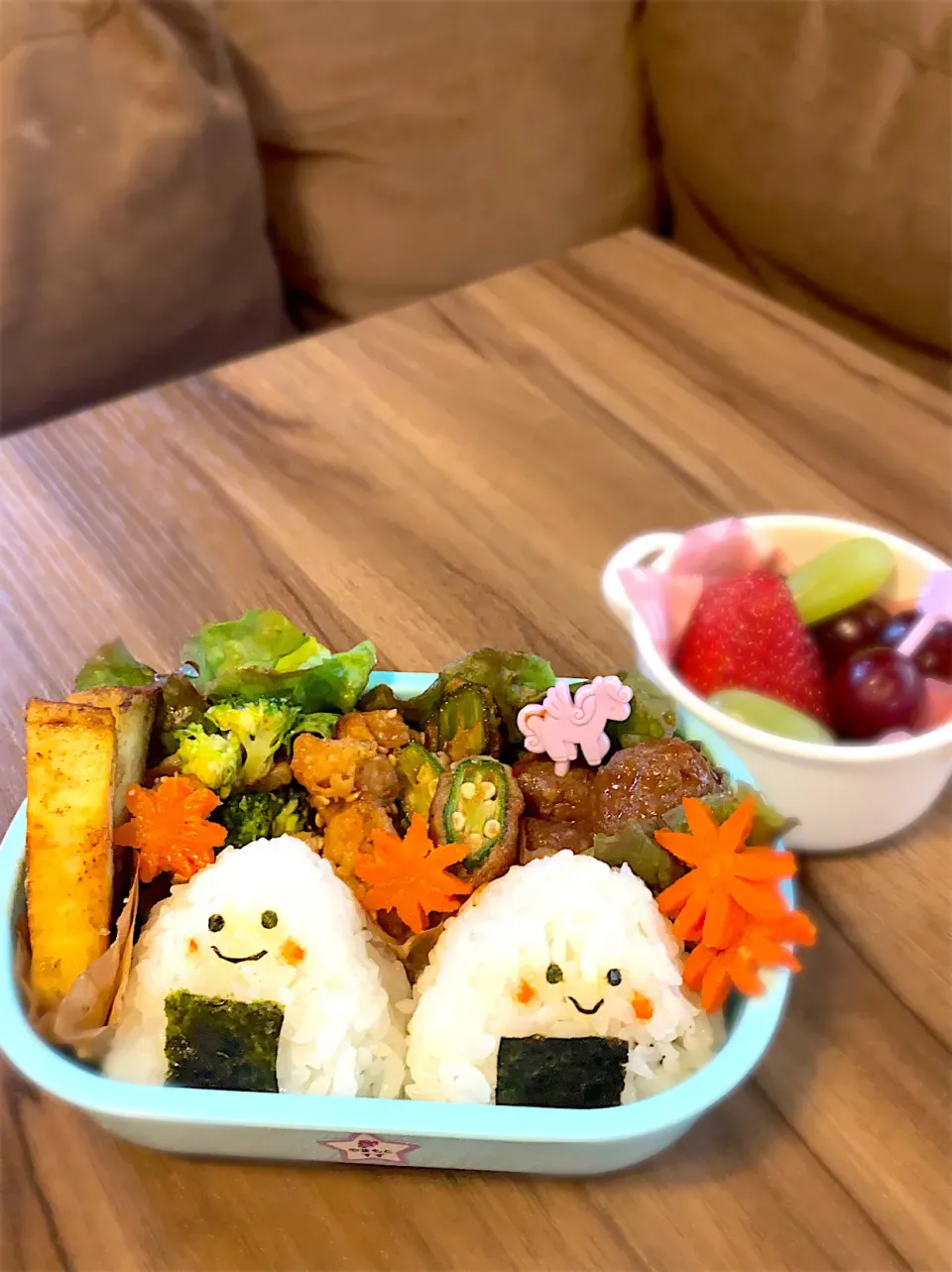 Snapdishの料理写真:年少初めての遠足弁当|つくねさん