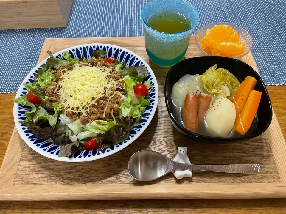 2021.03.02 🌮タコライス🥕ポトフ🍊デコポン|みなみさん