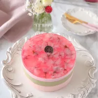 桜&抹茶ムースケーキ🌸