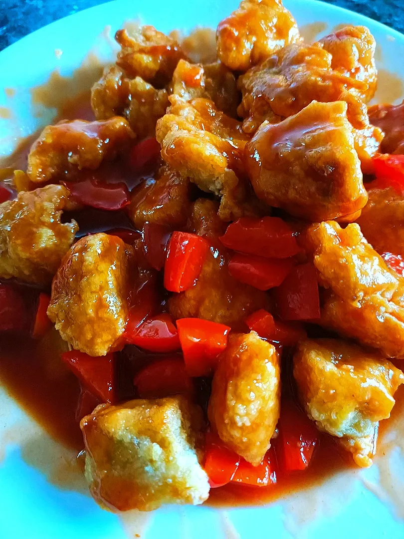 Vegetarian Sweet and Sour Pork🐔|Fatmamaさん