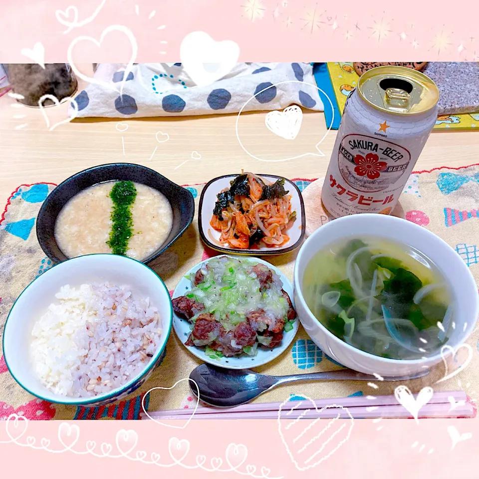 Snapdishの料理写真:３／１６ ｔｕｅ 晩ごはん🍴＊○°|rinaronarさん