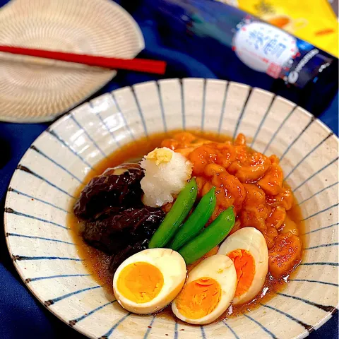 「から～いしょうが湯」を使ってみたSnapdishの料理・レシピ写真:玉露園さんのから〜いしょうが湯で鶏肉の治部煮(*˘ᗜ˘*)鶏肉は甘酒に漬けておいてふんわり💕煮汁はトロトロ💕めっちゃ美味しいよ😋