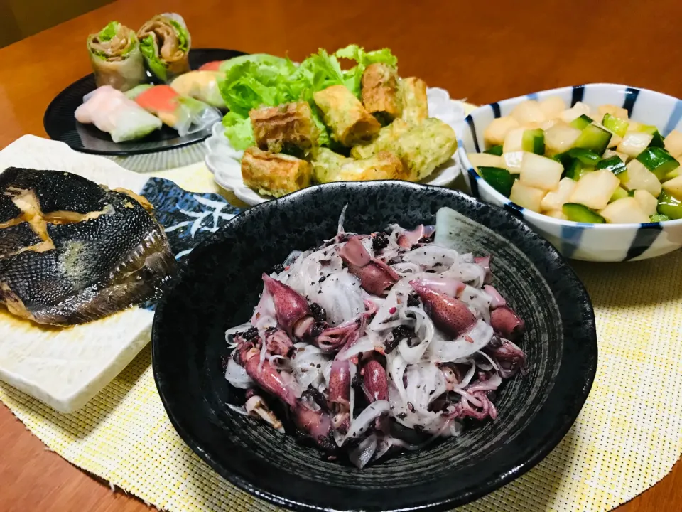 びせんさんの料理 ホタルイカと新玉ねぎゆかり和え|バシュランさん