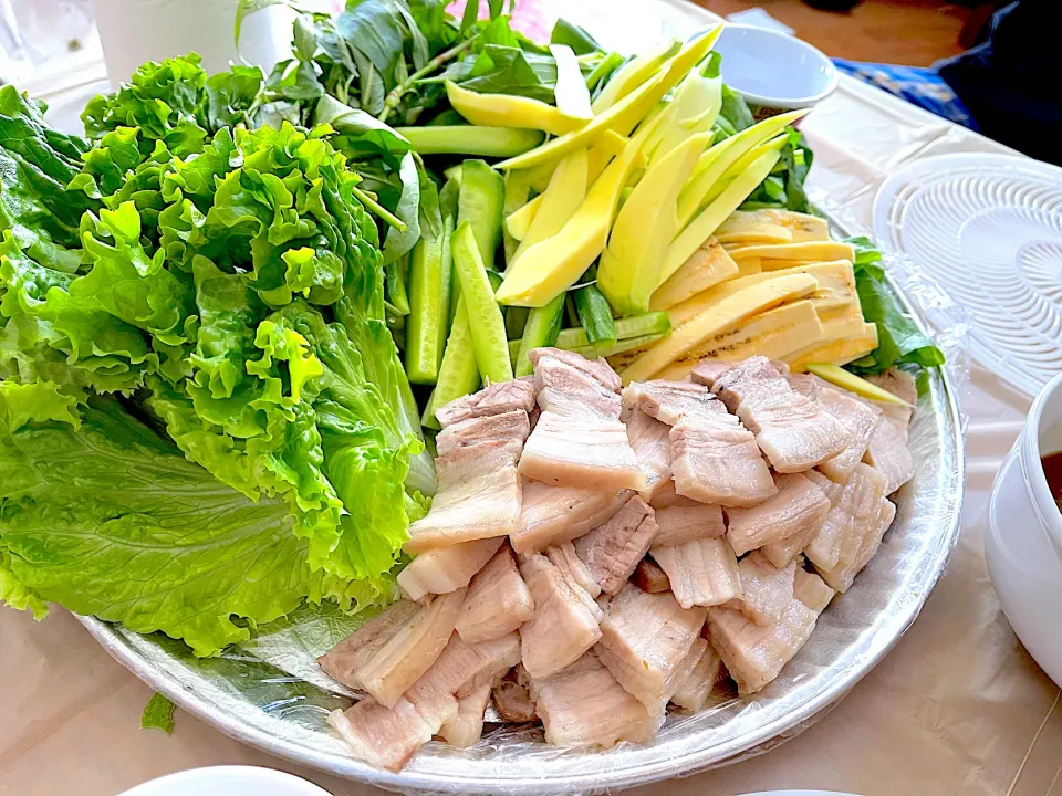 Pork belly lettuce wrap|Ami Haさん