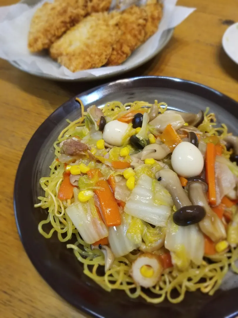 あんかけ焼きそば☺️|ももさんさん