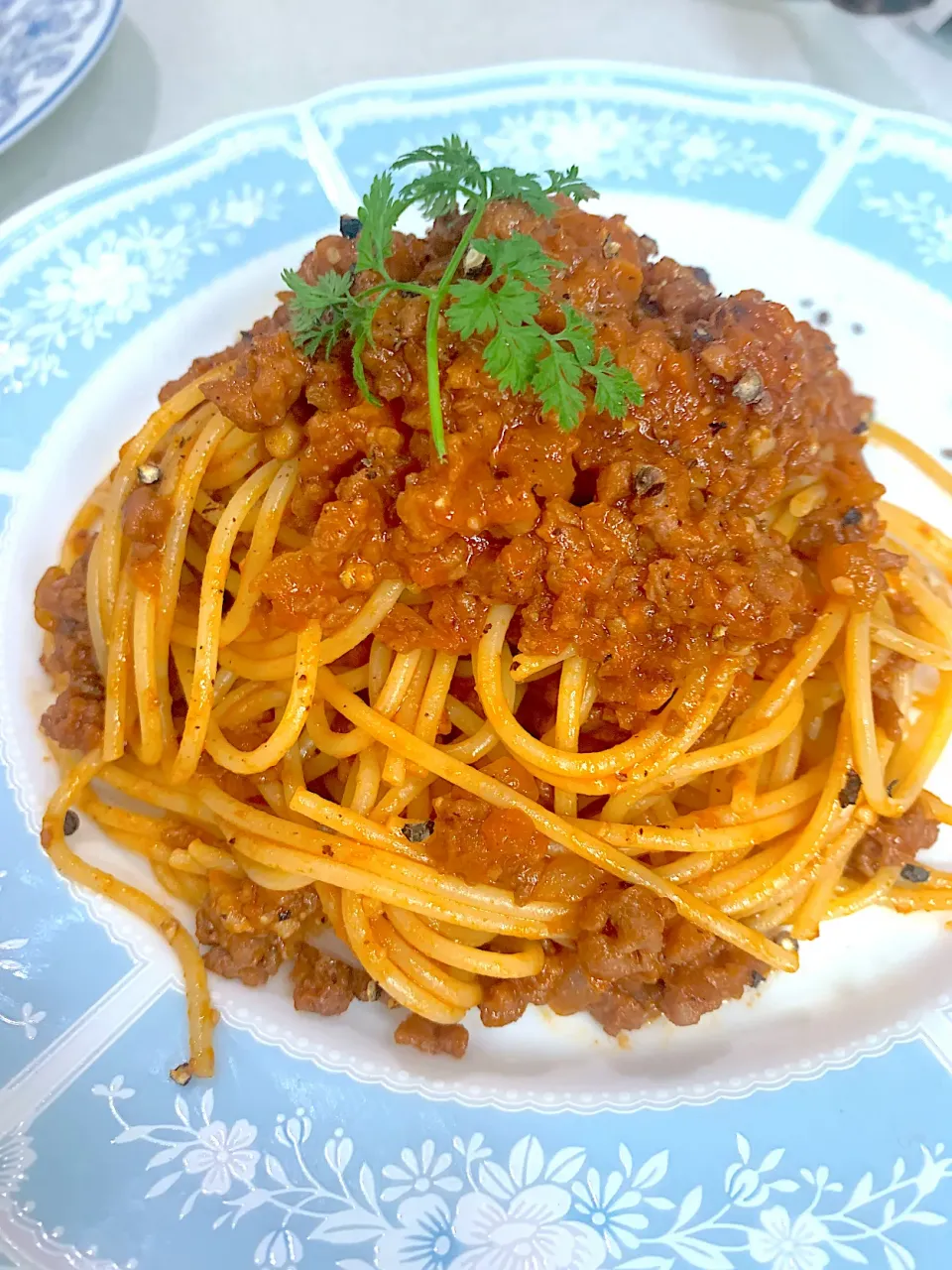 大豆のお肉のミートソーススパゲティ|りんりんさん