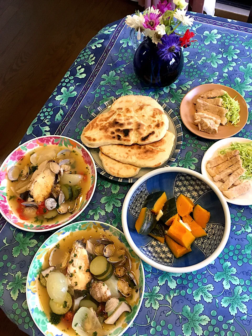 Snapdishの料理写真:実家で父と2人の夕飯━━(✿╹◡╹)人(╹◡╹✿)━━♪|さくたえさん