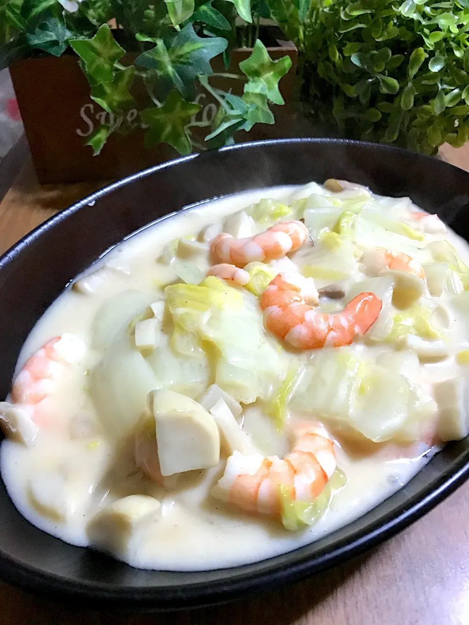 エビと白菜のクリーム煮💕|あやちゃんママさん