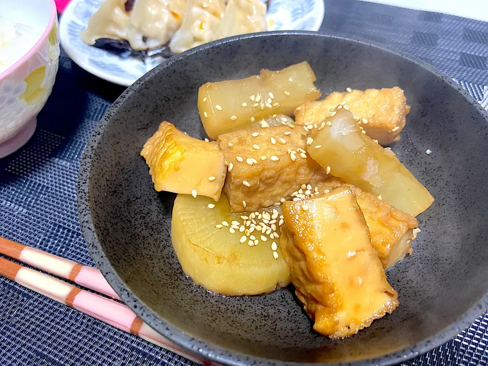 大根と厚揚げ豆腐のあっさり煮|ゆうさん