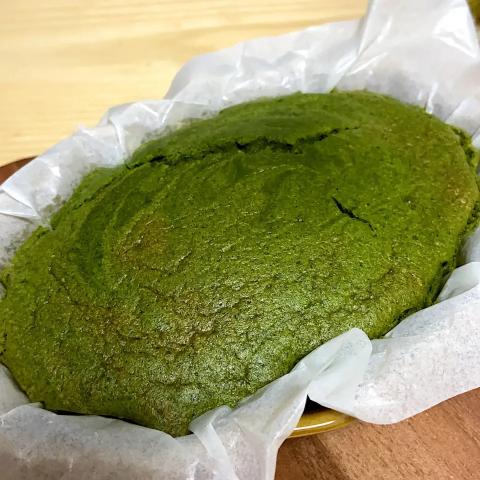 🌿濃厚抹茶小豆のシフォンケーキ🌿|ス〜さんさん