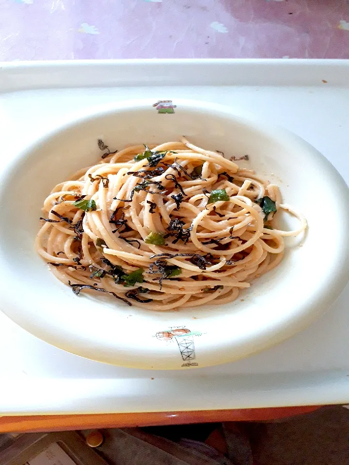 大葉と昆布のゴマだれドレッシングのスパゲッティー|横地　彩さん