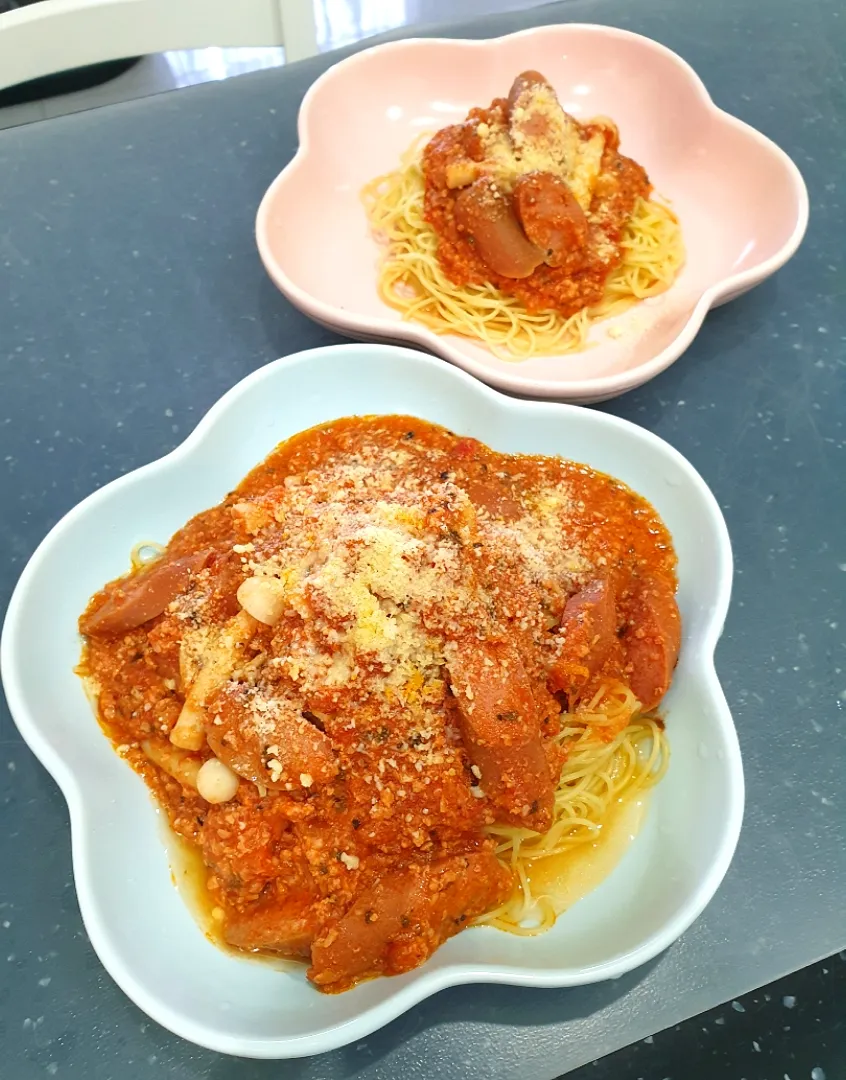 envymaqueen's dish Bolognese w/ Angel Hair Spaghetti|envymaqueenさん