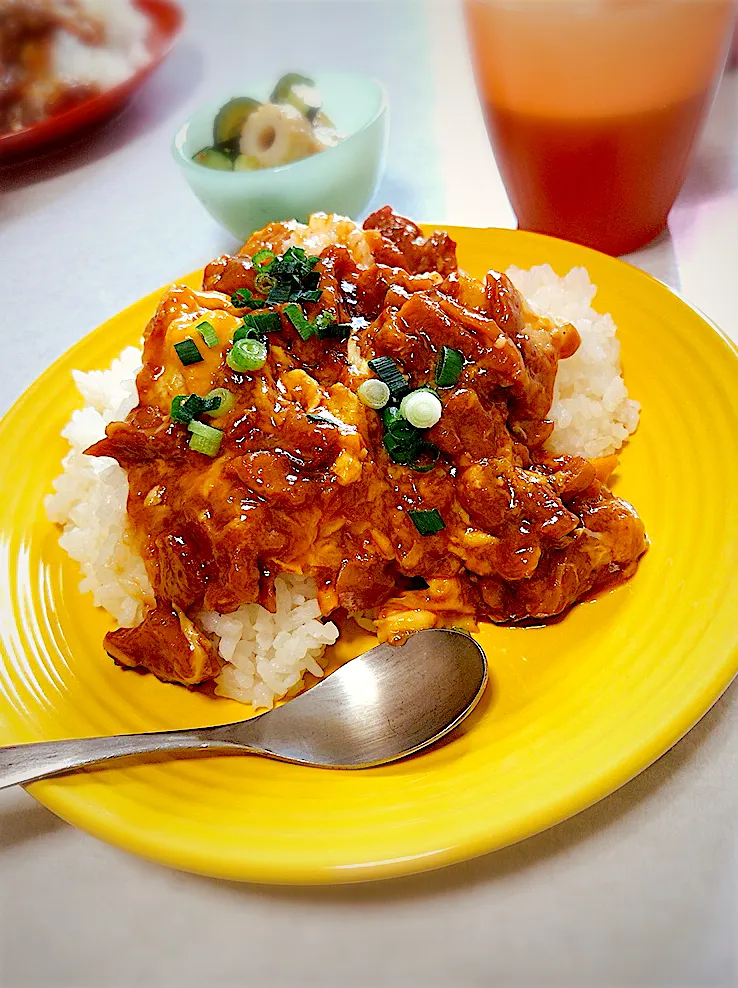 照り焼き鶏丼|もっさんさん