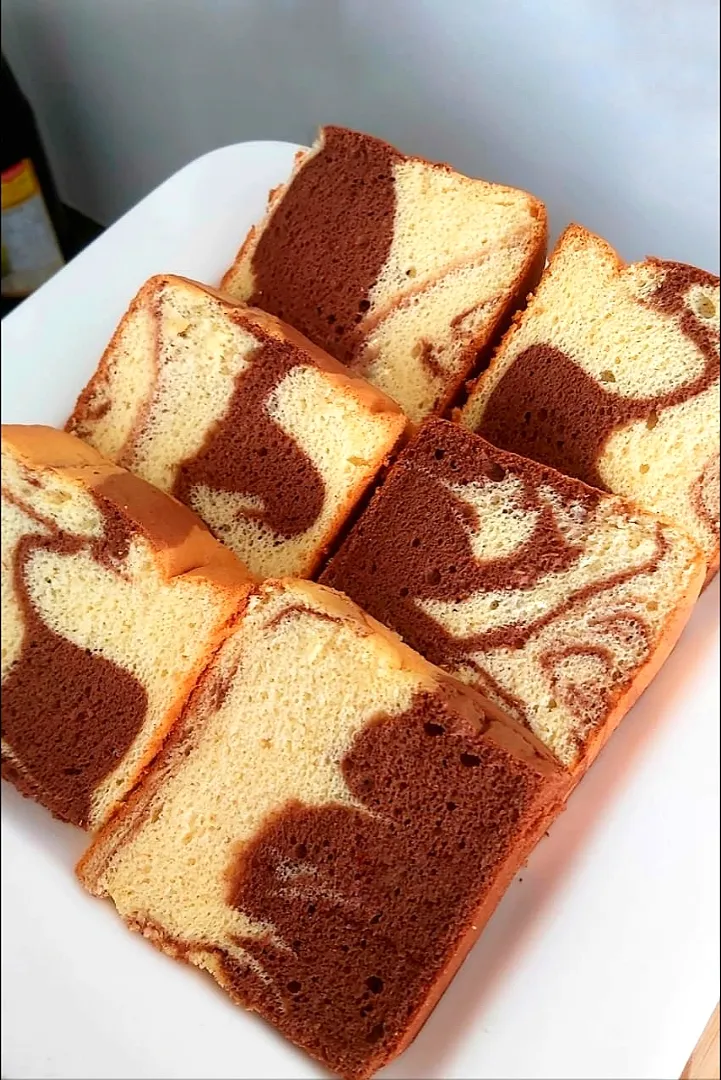 Snapdishの料理写真:Chiffon marble cake|melさん