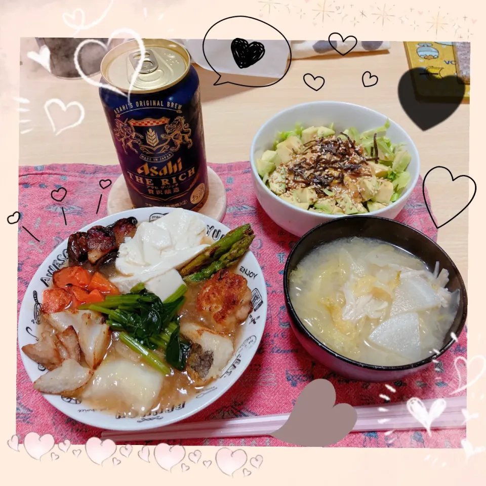 ３／１８ ｔｈｒ 晩ごはん🍴＊○°|rinaronarさん