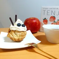 Snapdishの料理写真:アップルパイ メープルシャンティのせ|annnnさん