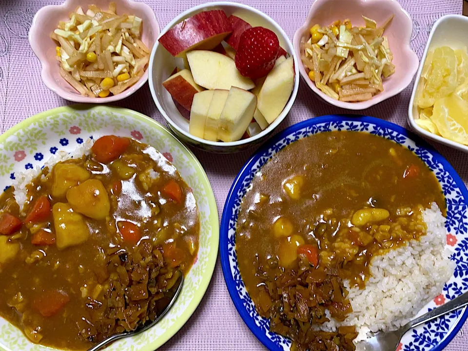 カレーライス♪晩ごはん〜(^^)❤︎|いつくしみちゃんさん