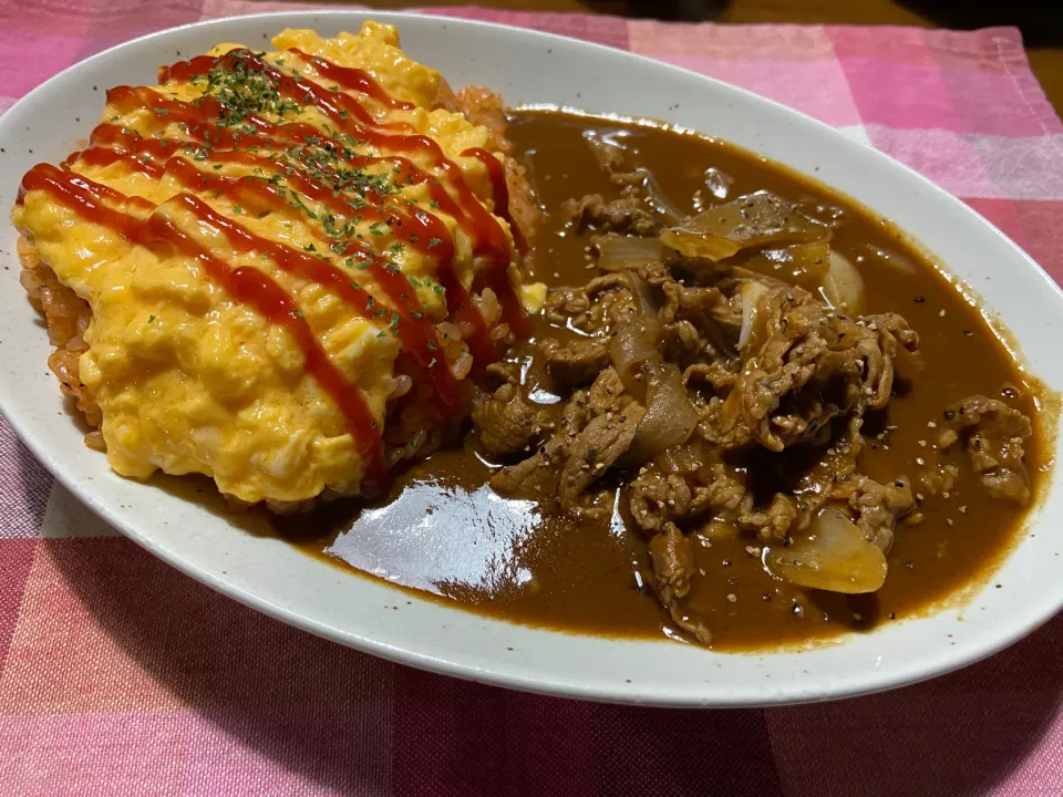 フワとろたまごとハッシュドビーフ|ハルのただ飯さん