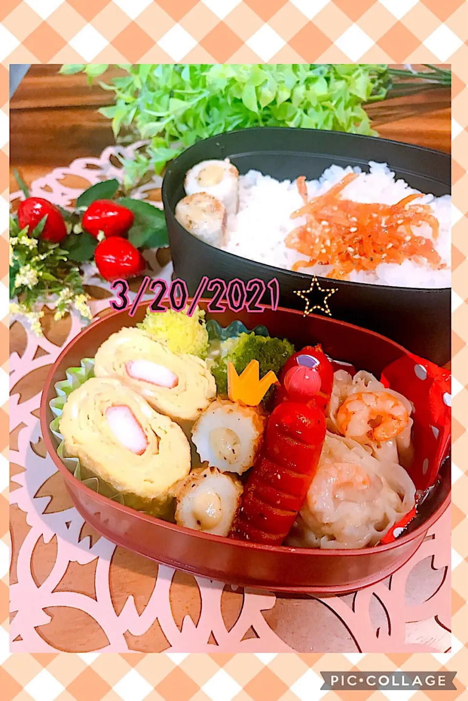 Snapdishの料理写真:✸︎今日のお弁当✲︎✲︎✲︎                           ☺︎☺︎☺︎☺︎☺︎|🌼はなちゃん🌼さん