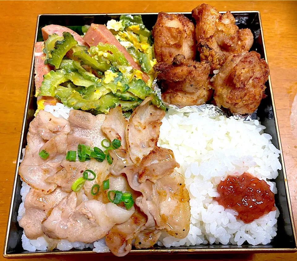 Snapdishの料理写真:土曜日もお仕事のパパ弁当|なつきさん