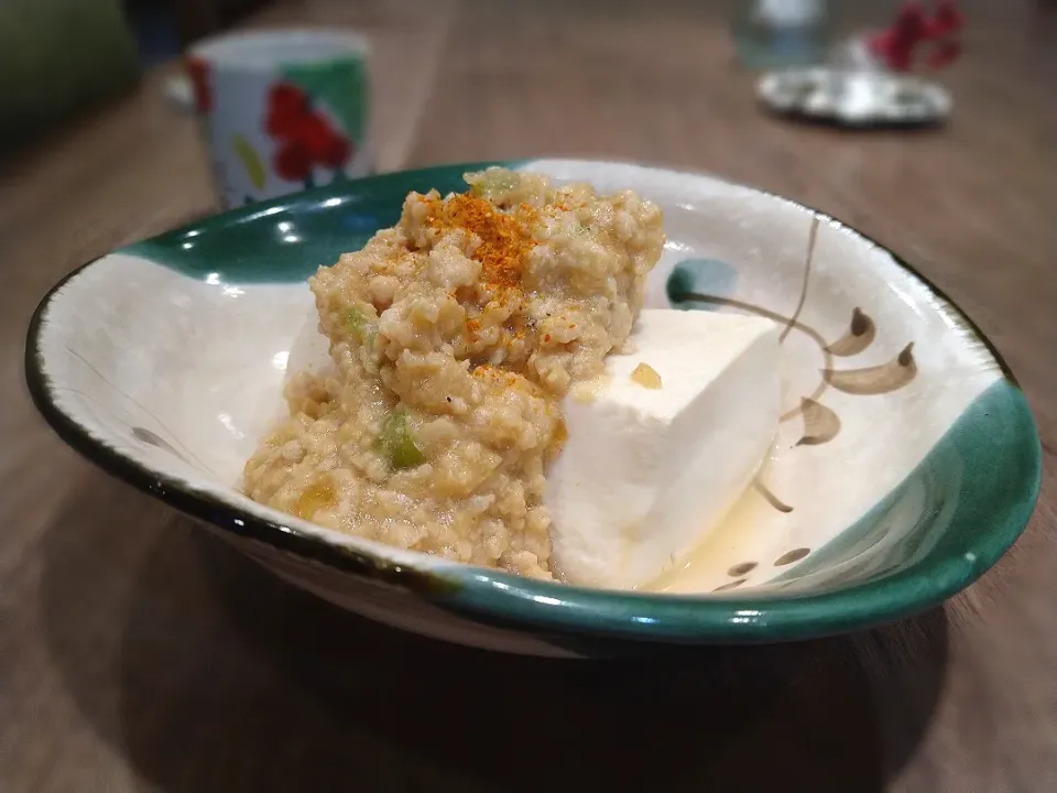 鶏そぼろの餡掛け豆腐|古尾谷りかこさん