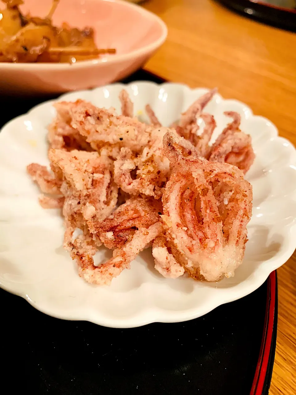 下足天ぷら🦑小イカの胴体はイカ飯🦑下足は天ぷら🦑|いちごさん