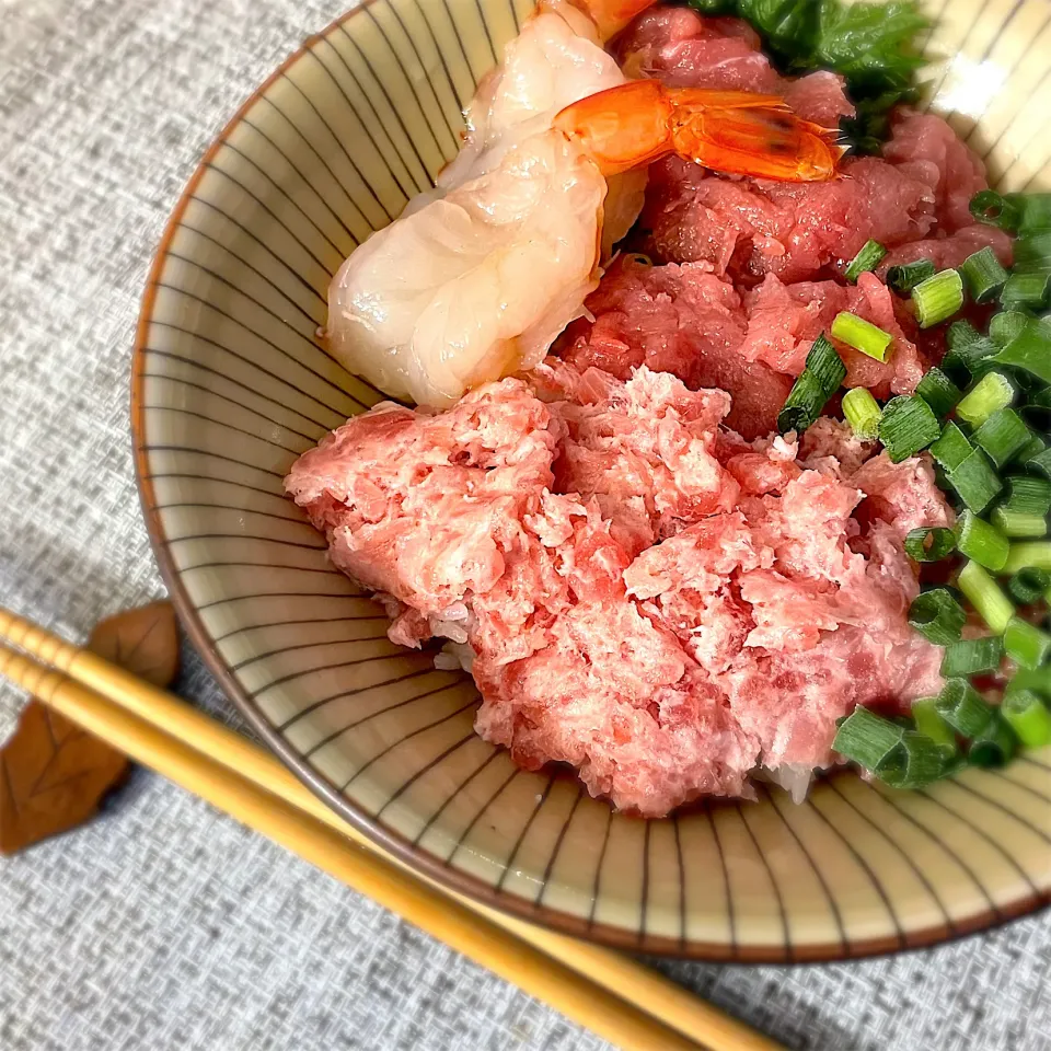 ねぎとろwith海老丼|ゆきっちん(・8・)さん