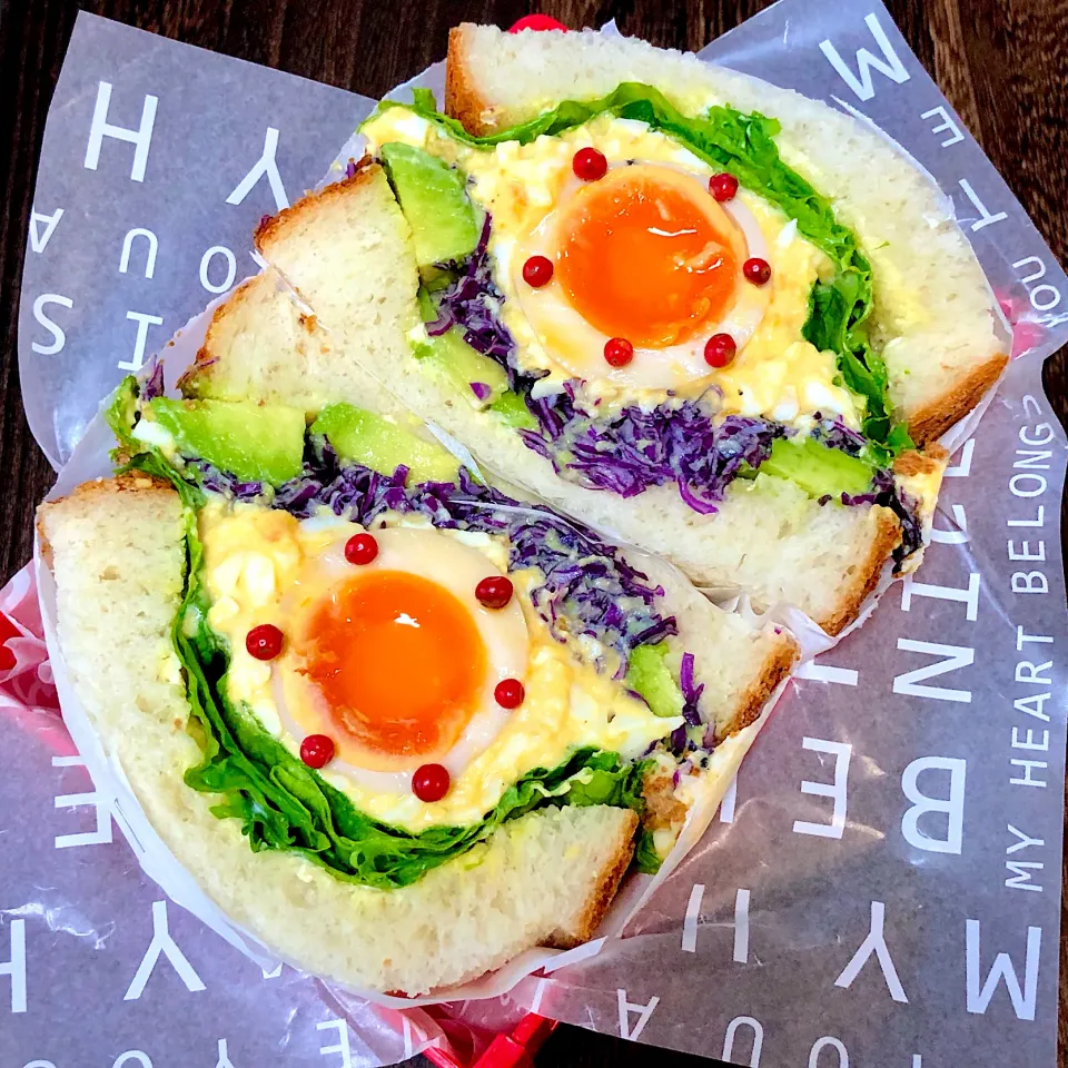 Snapdishの料理写真:今日の自分弁当　🥪😋|yasukoさん