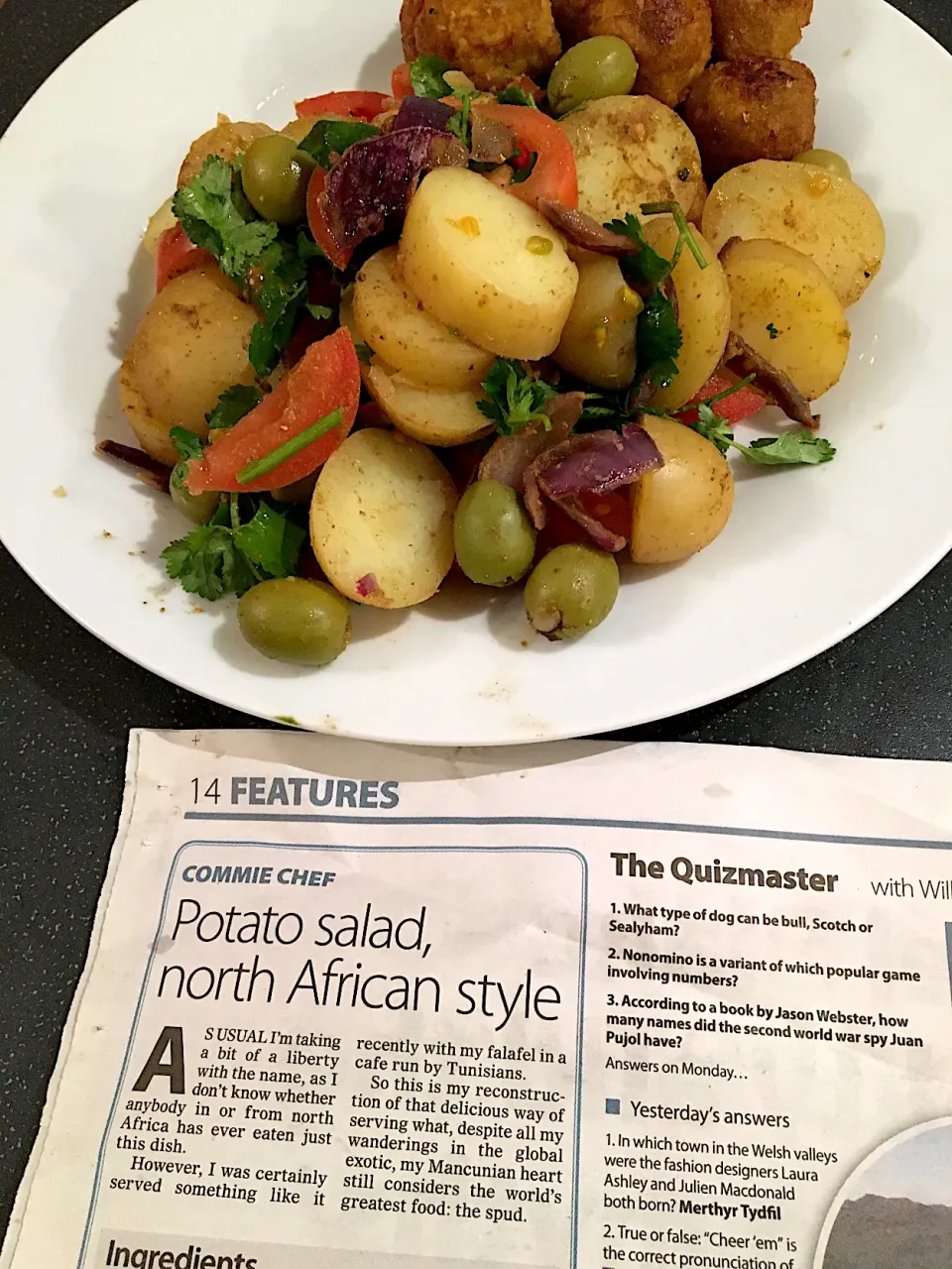 Potato salad, North African style (Morning Star Commie Chef recipe)|Nick Hiderさん