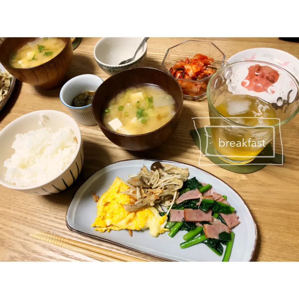 Snapdishの料理写真:本日の朝ごはん。|aki_puさん