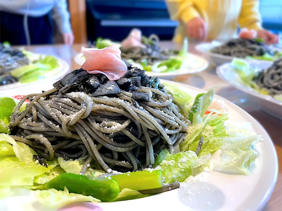 今日のパパパスタ【イカスミパスタ】|不動南平さん