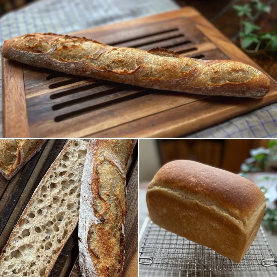 Snapdishの料理写真:週末のパン焼き修行🥖🍞|カンカンさん