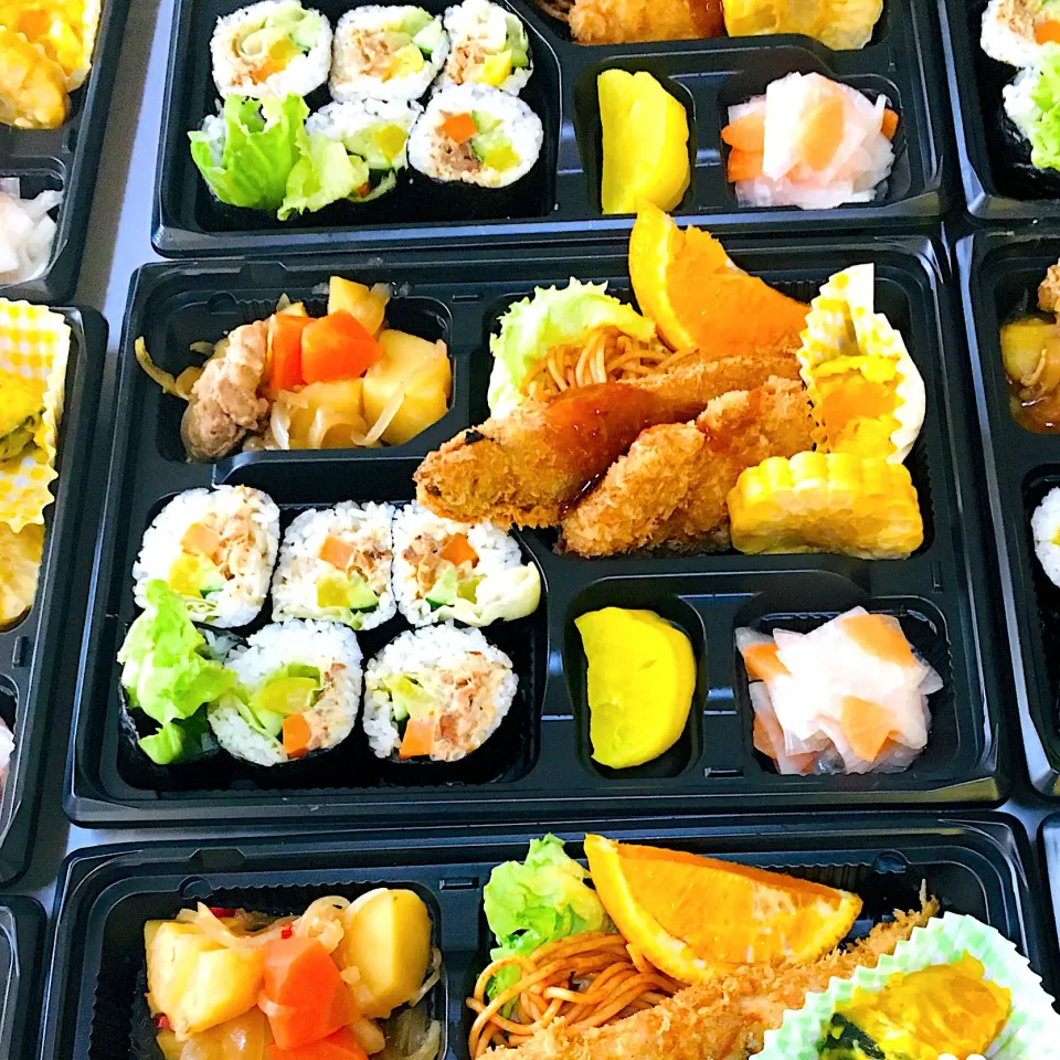 Snapdishの料理写真:ハッピーシャワー弁当🍱です😃💖若者応援📣🍱💖|HAMI69さん