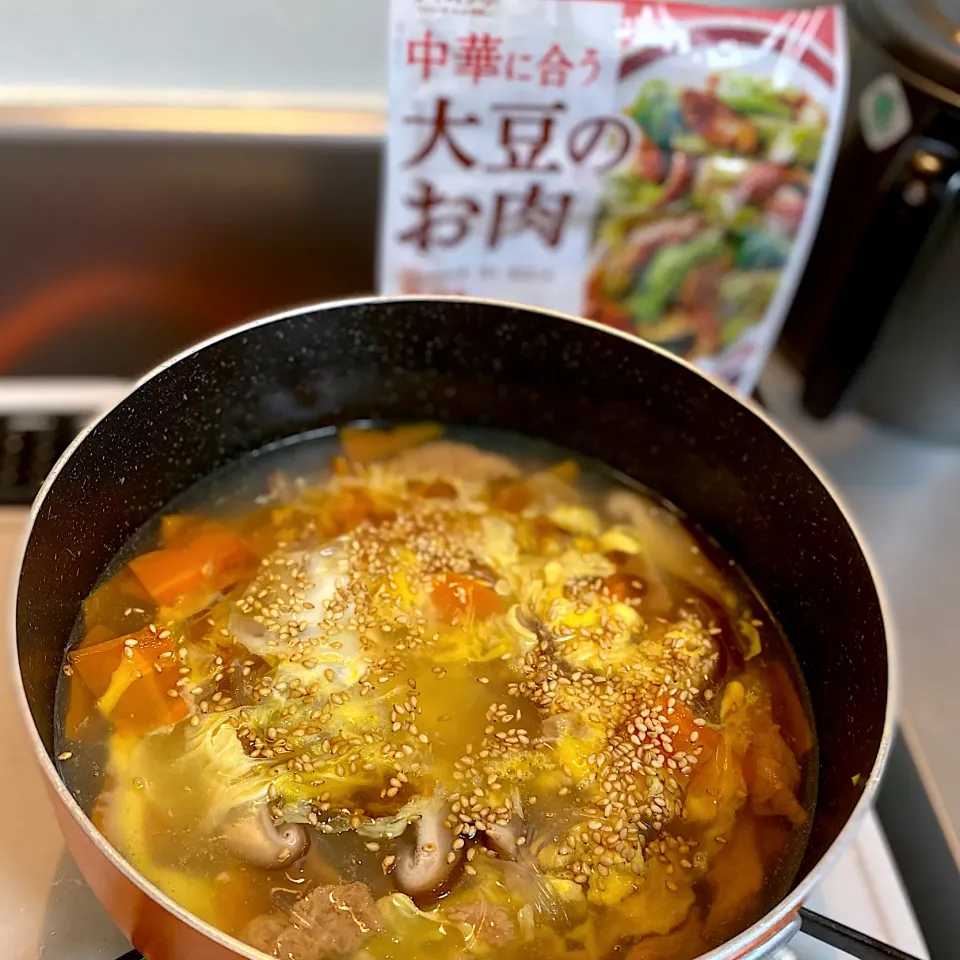 大豆のお肉のサンラータン|ちぐあささん