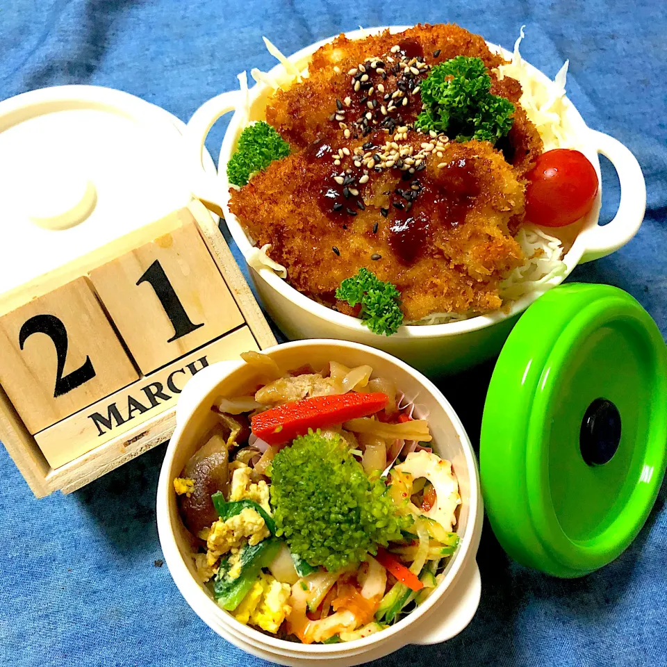 Snapdishの料理写真:旦那の夜勤のお弁当🍱|ぷーはるひゅうさん