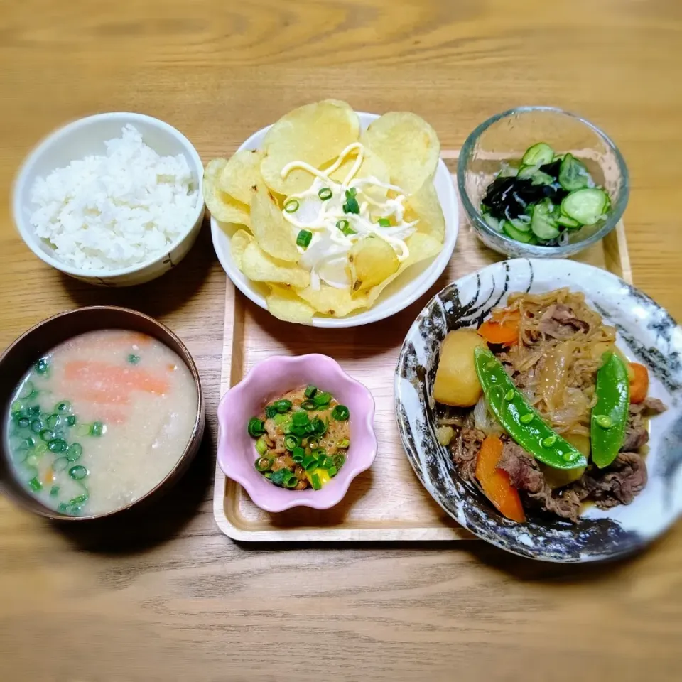 『Instagramで見掛けたポテチサラダで晩ごはん』|seri-chanさん