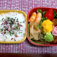 Snapdishの料理写真:１年生最後のお弁当🍱　3/22|Mariko Hayashidaさん