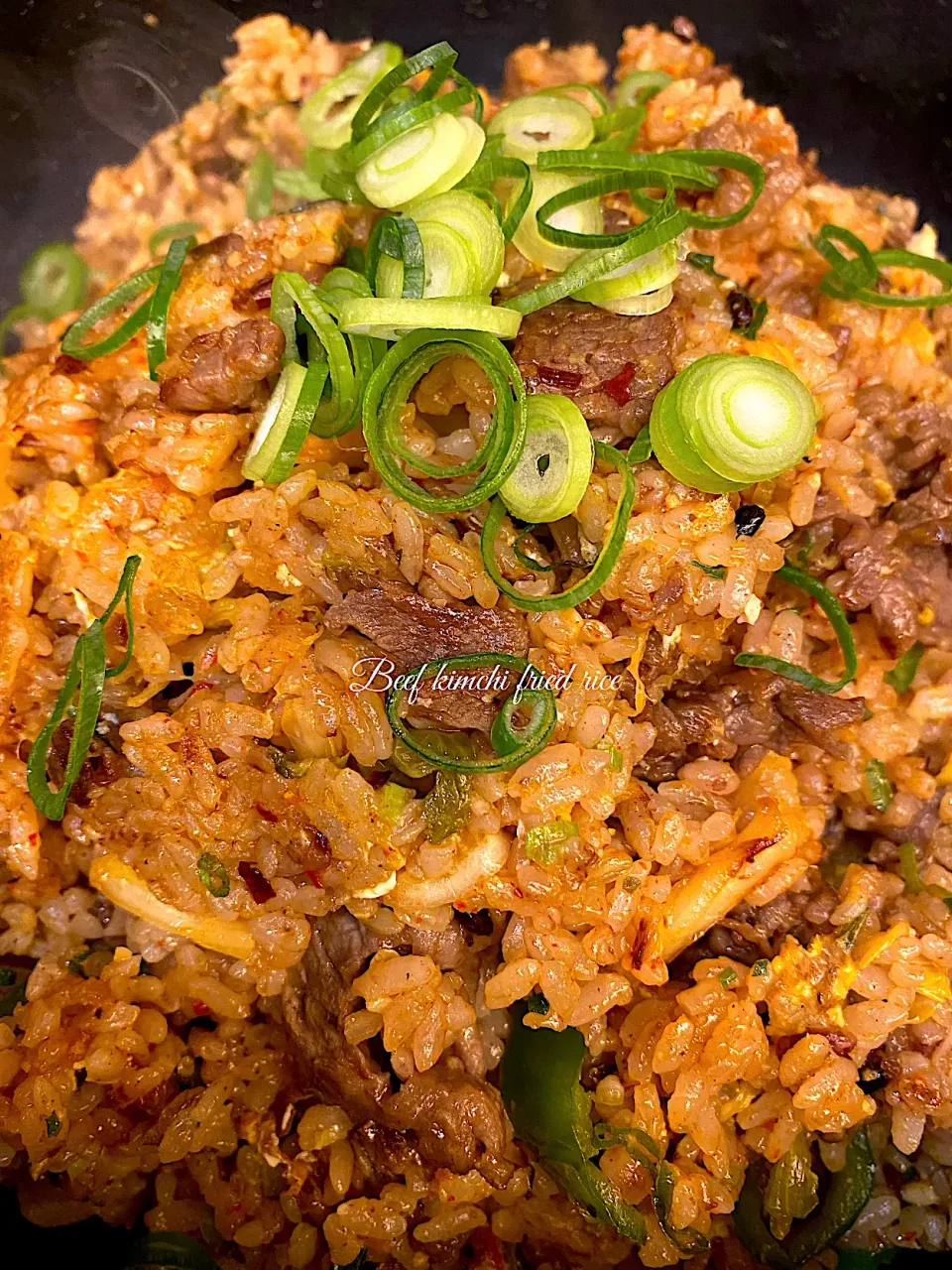 Beef kimchi fried rice|cocochiさん