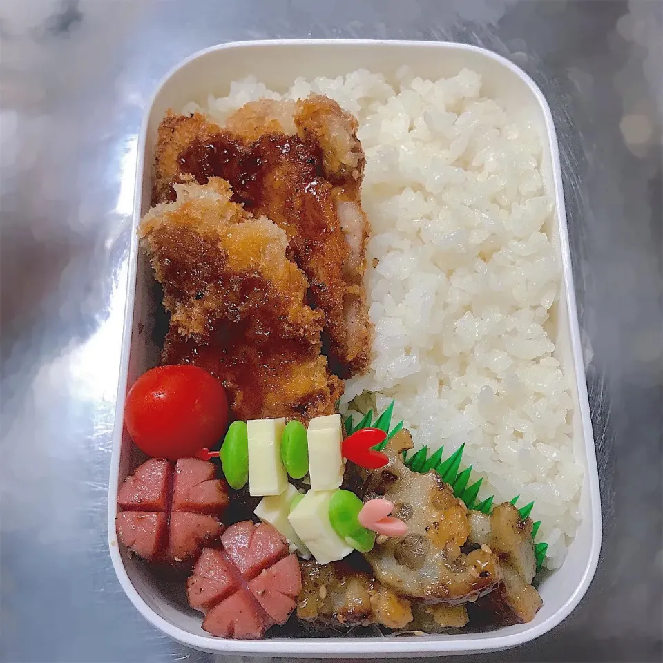 Snapdishの料理写真:ミルフィーユカツ弁当|おいもさん