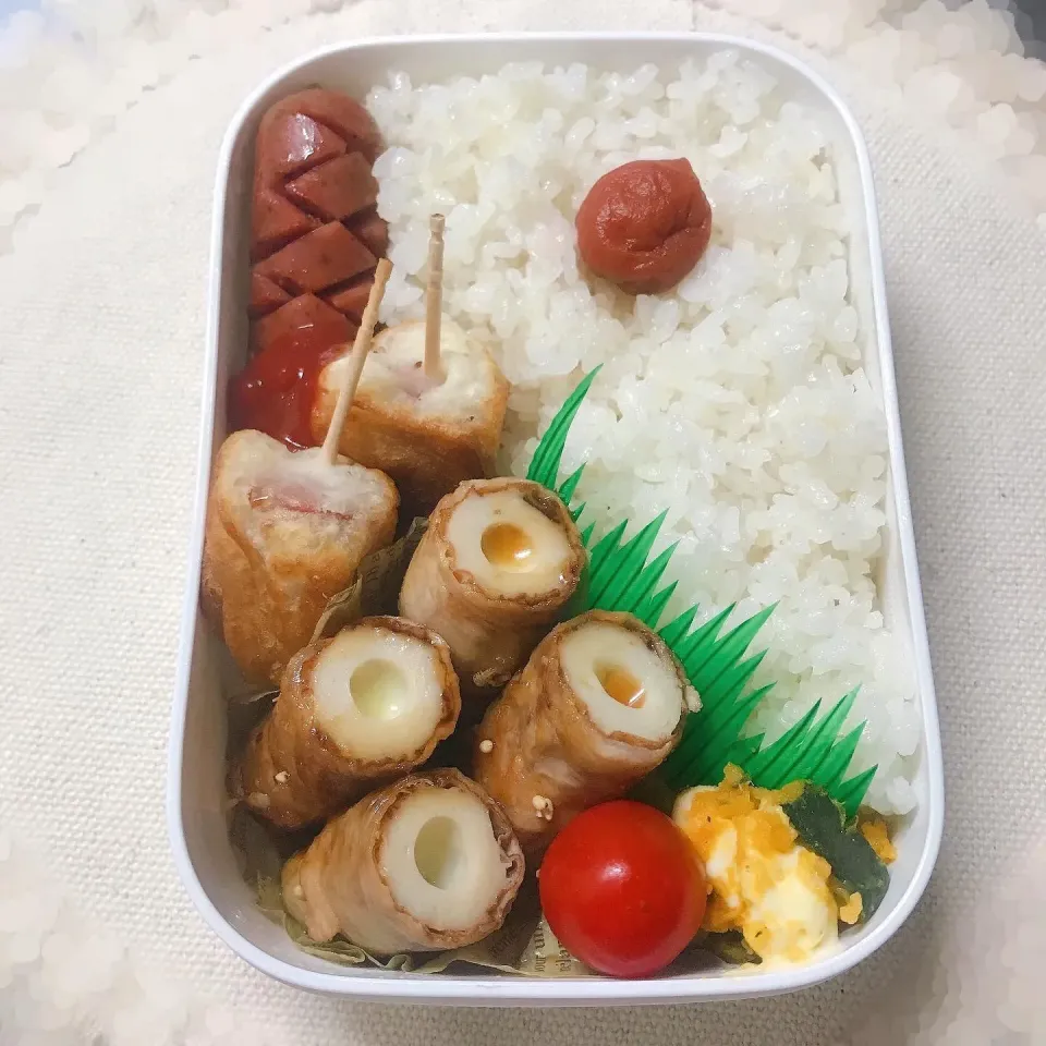 チーズちくわの肉巻き弁当|おいもさん